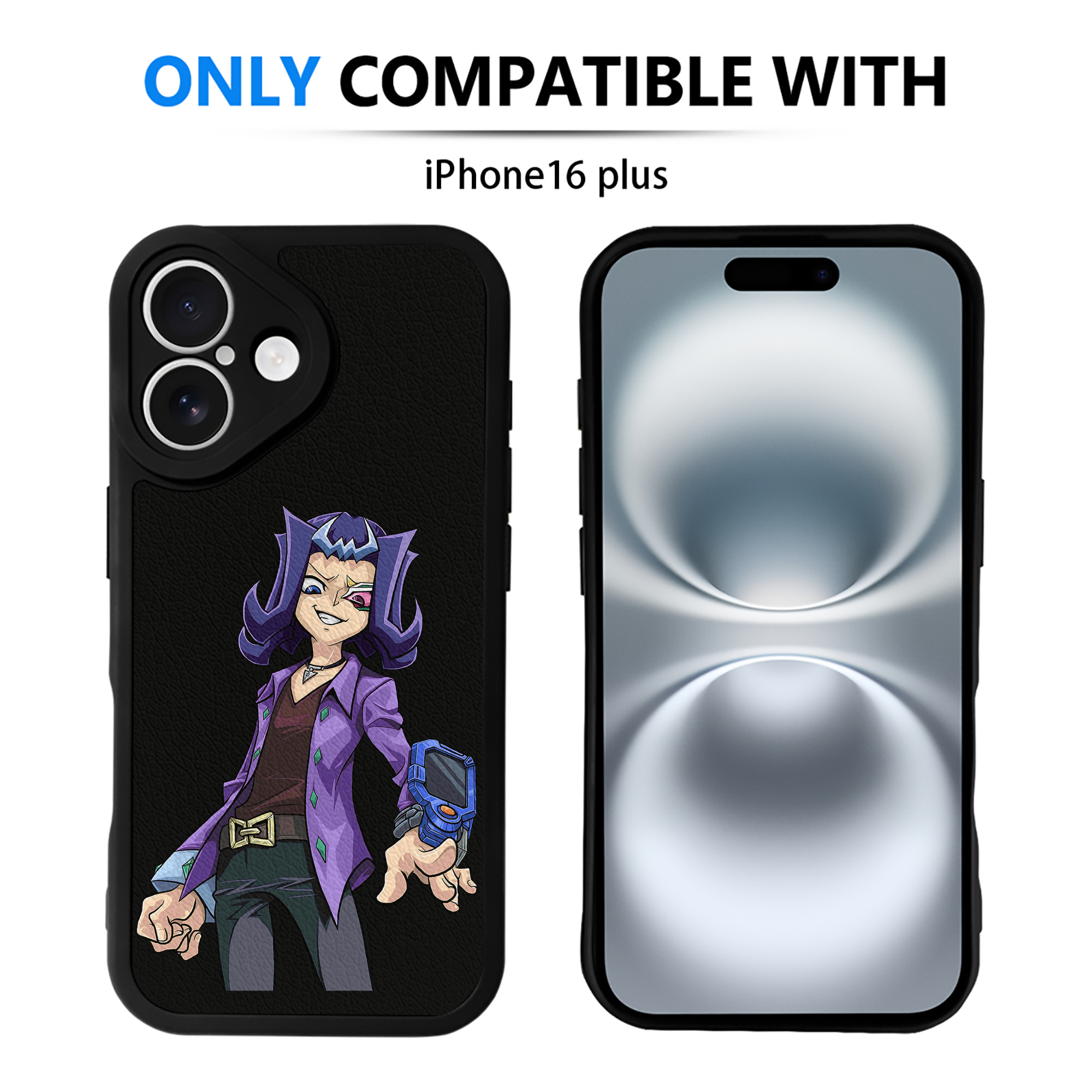 遊☆戯☆王 Yu-Gi-Oh! 【iPhone 16シリーズ対応】シリコンスマホケース（レザー調） 材質：シリコン